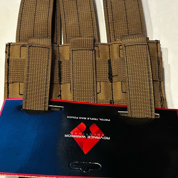 Advance Warrior Solutions Triple Magazine Pouch for Pistols - Tan NWOT - Picture 4 of 5